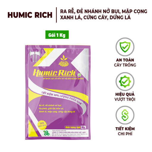 Phân Bón Humic Rich Vảy Cao Cấp Gói 1KG