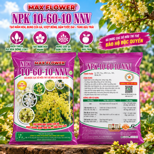 PHÂN BÓN MAX FLOWER - 10-60-10 (1KG) (VN103)