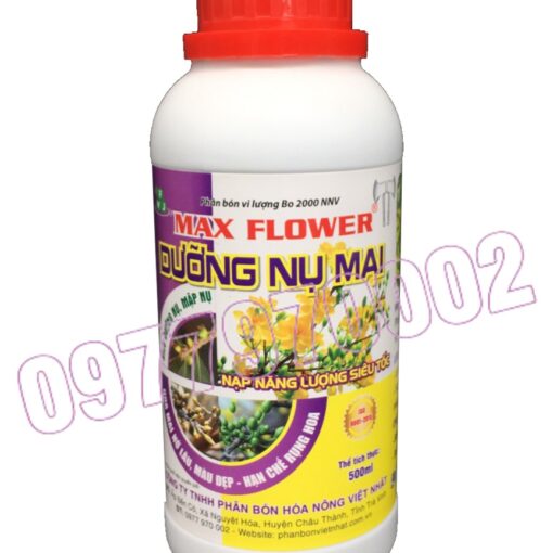 Phân Bón Max Flower - Dưỡng Nụ Mai Chai 500ML