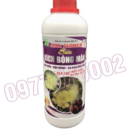 Phân Bón Max Flower - Siêu Kích Bông Mận Chai 1 Lít