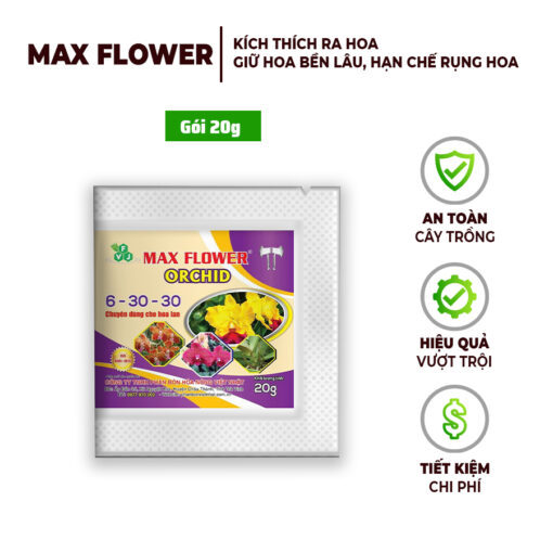 Phân Bón Max Flower – Orchid 6-30-30 Chuyên Dùng Cho Hoa Lan