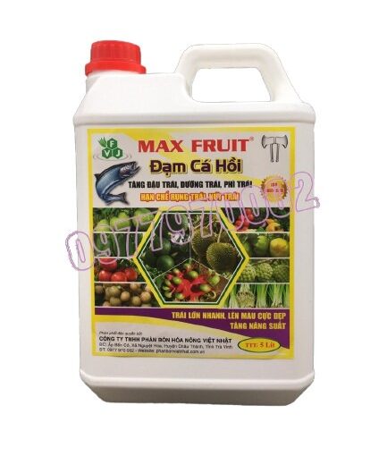 Phân Bón Max Fruit - Đạm Cá Hồi Can 5 Lít