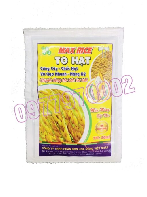 Phân Bón Max Rice - To Hạt Gói 50ML