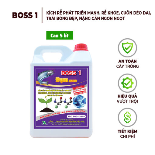 Phân Bón Boss 1 – Đạm Nano Can 5 Lít