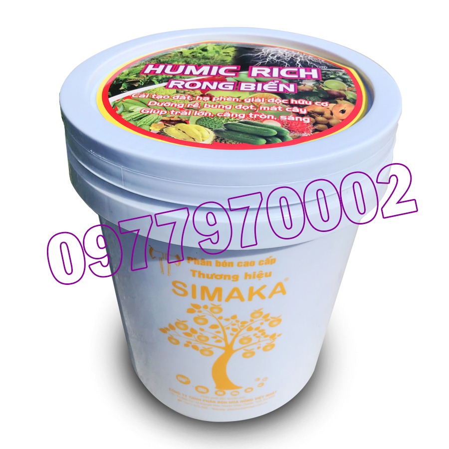 Simaka – Humic rich rong biển - Cải tạo đất, hạ phèn, giải độc hữu cơ