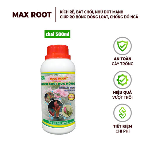 Phân Bón Max Root – Kích Chồi Hoa Hồng 250ml