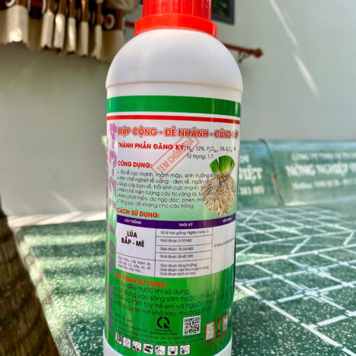 Max Root Đẻ Nhánh Nở Bụi 1L mặt sau