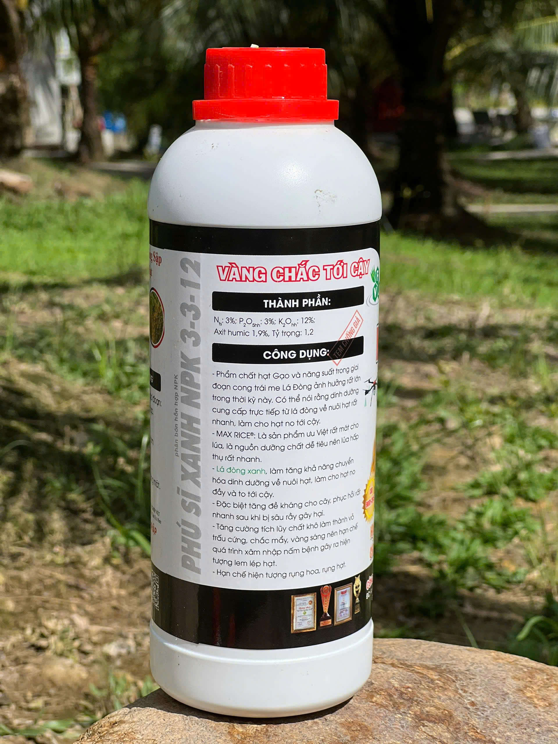 Max Rice Kali Đen 1L mặt sau Max Rice Kali Đen 1L mặt sau