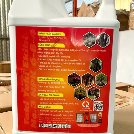 Max Root Nở Gốc Bung Tàn 5L mặt sau
