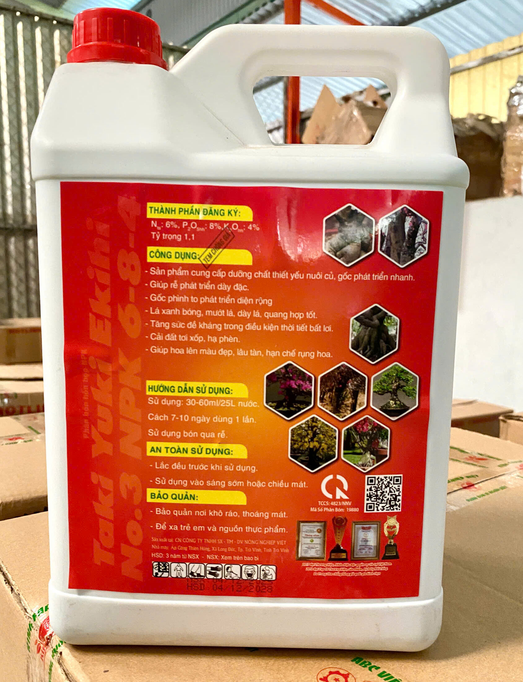 Max Root Nở Gốc Bung Tàn 5L mặt sau Max Root Nở Gốc Bung Tàn 5L mặt sau