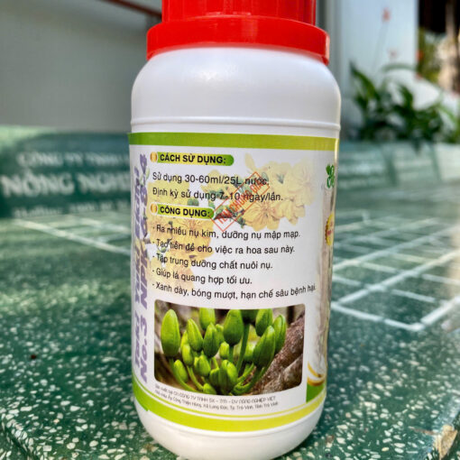 Max Flower Siêu Tạo Nụ 250ml mặt sau