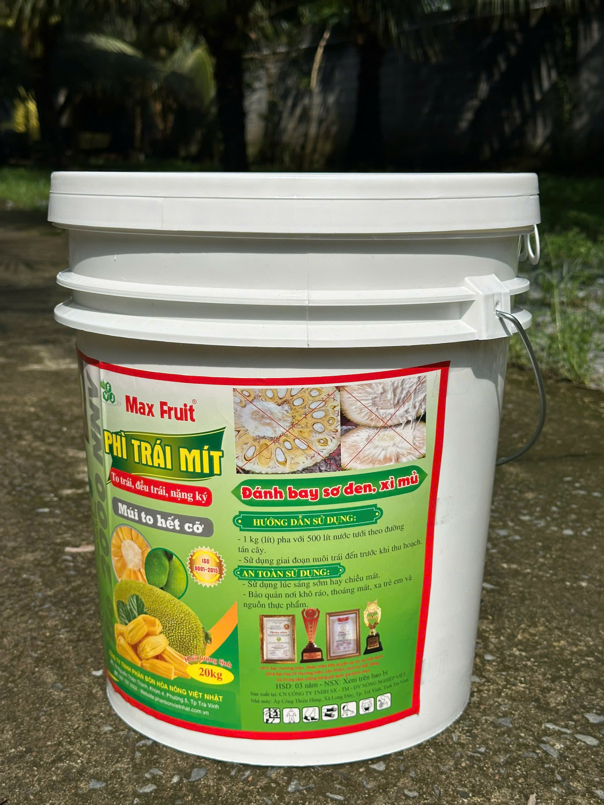 Max Fruit Phì Trái Mít 22kg mặt sau Max Fruit Phì Trái Mít 22kg mặt sau