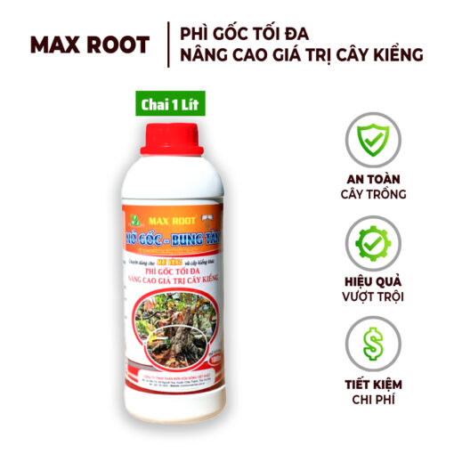 Phân Bón Mai Vàng Max root – Nở gốc bung tàn 1L