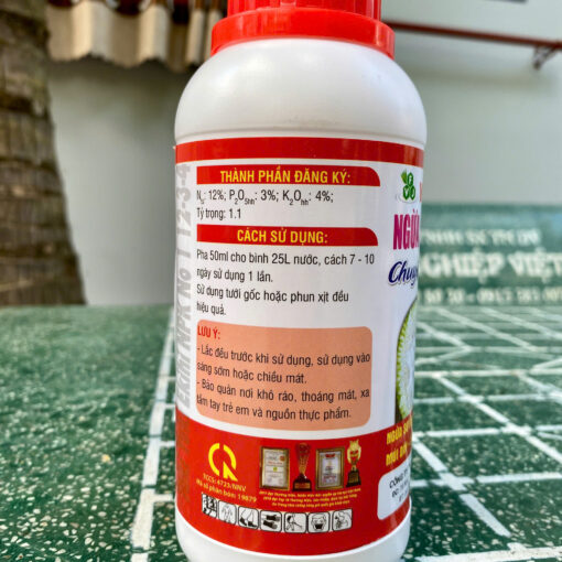 Wonderful Ngừa Sơ Đen Sơ Xanh 500ml mặt sau